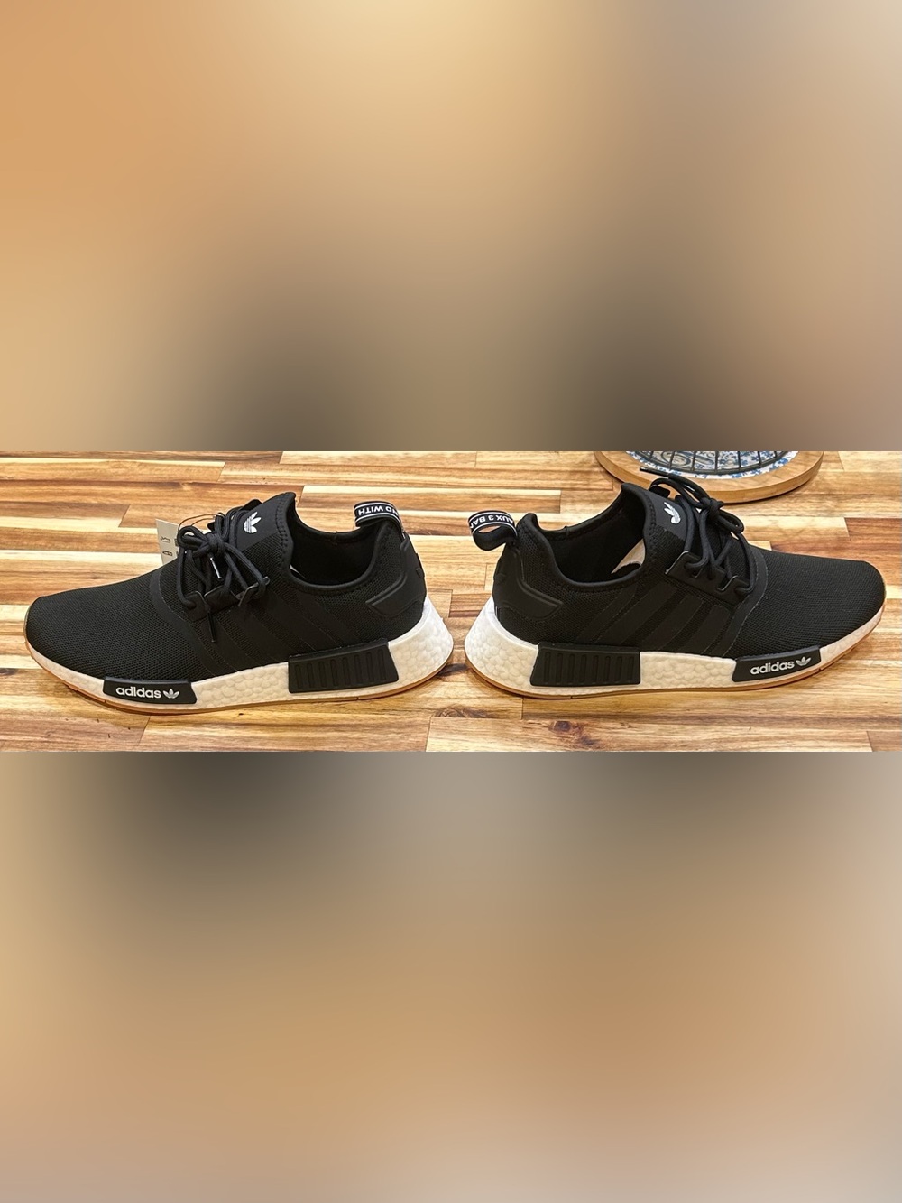 (Brand New) Men’s 8 1/2 Adidas NMD R1 Primeblue “Gum Bottoms” - Picture 4 of 15